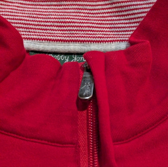 Bobby Jones Red Long Sleeve Quarter Zip Sweater size XL Golf Preppy - Picture 6 of 8